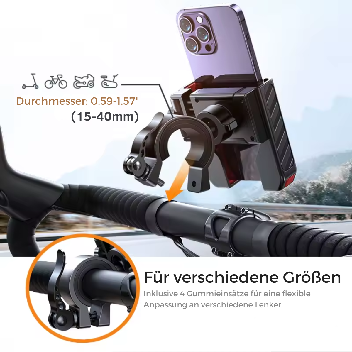 Universal Bike Handyhalter