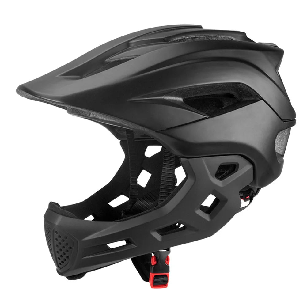 Fullface Kinderhelm mit Kinnschutz für sicheren Schutz beim Fahrradfahren und Outdoor-Aktivitäten