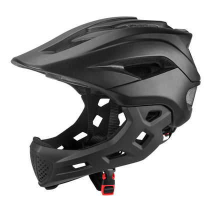 Fullface Kinderhelm mit Kinnschutz für sicheren Schutz beim Fahrradfahren und Outdoor-Aktivitäten